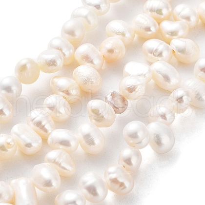 Natural Cultured Freshwater Pearl Beads Strands PEAR-J007-81A-1