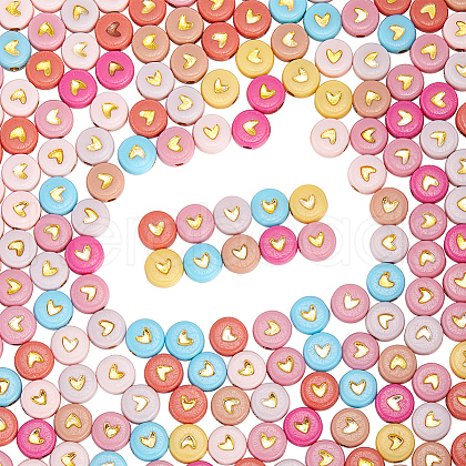 SOFPLATE 600Pcs Opaque Acrylic Beads PACR-SP0001-02A-1