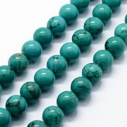 Natural Magnesite Beads Strands G-I199-33-4mm-1