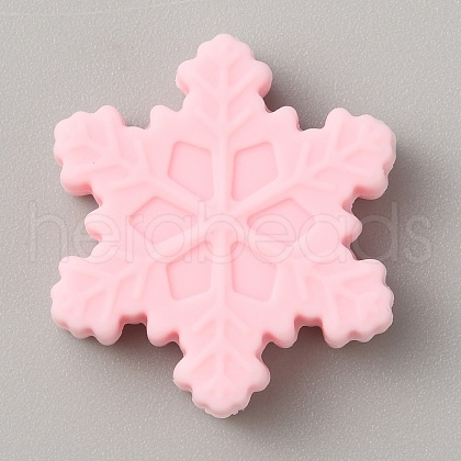 Snowflake Food Grade Eco-Friendly Silicone Beads SIL-SZC0006-03E-1