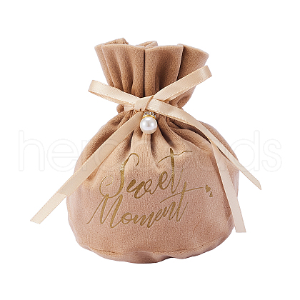 Velvet Jewelry Drawstring Gift Bags ABAG-CJC0003-03E-1