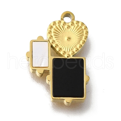 Ion Plating(IP) 304 Stainless Steel Manual Polishing Charms STAS-M059-05G-03-1