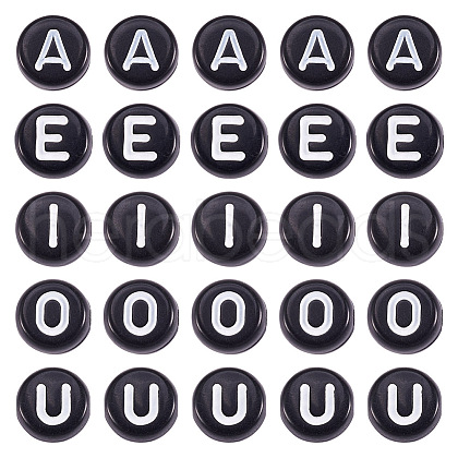  500Pcs 5 Style Opaque Acrylic Beads SACR-TA0001-16-1
