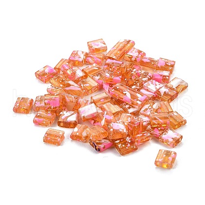 2-Hole Transparent Glass Seed Beads SEED-S023-30C-14-1