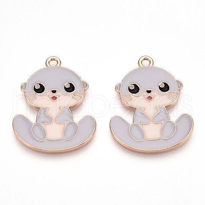 Alloy Enamel Pendants ENAM-T022-02D-01-1