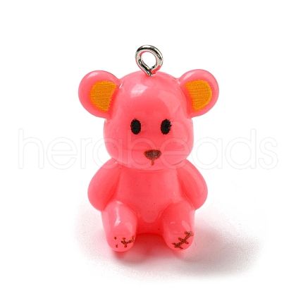 10Pcs Opaque Resin Pendants RESI-H160-01P-01-1