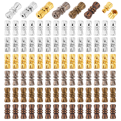   90Pcs 6 Colors Column Brass Screw Clasps FIND-PH0021-83-1