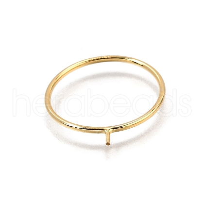 1/20 Yellow Gold Filled Stackable Rings Settings with Peg KK-Z116-01G-03-1
