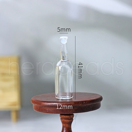 Glass Bottle Miniature Ornaments BOTT-PW0001-143D-1