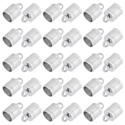 Unicraftale 50Pcs 304 Stainless Steel Cord Ends STAS-UN0041-50-1