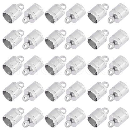 Unicraftale 50Pcs 304 Stainless Steel Cord Ends STAS-UN0041-50-1