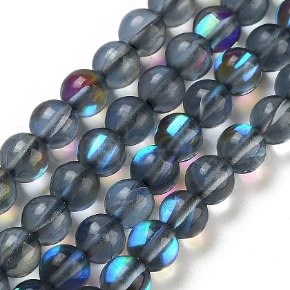 Transparent Glass Beads GLAA-B022-6mm-08-1
