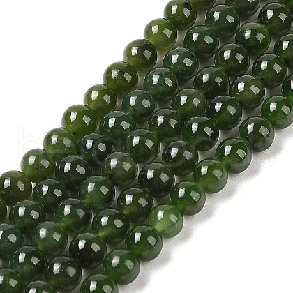 Natural Canada Jade Beads Strands G-NH0001-G01-03-1