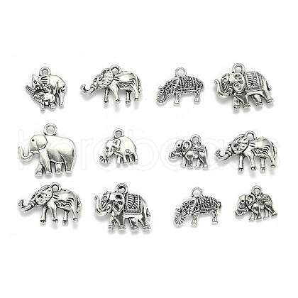 Tibetan Style Alloy Pendants TIBEP-MSMC021-04AS-1