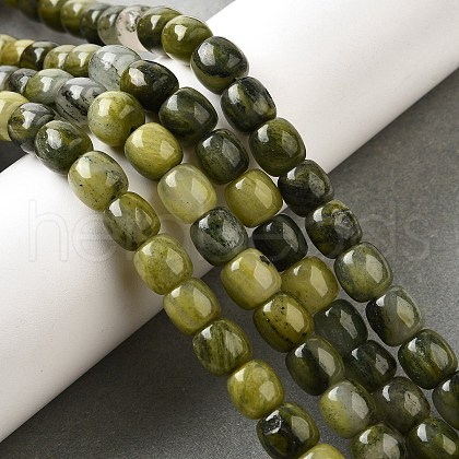 Natural Xinyi Jade/Chinese Southern Jade Beads Strands G-U023-B01-02-1
