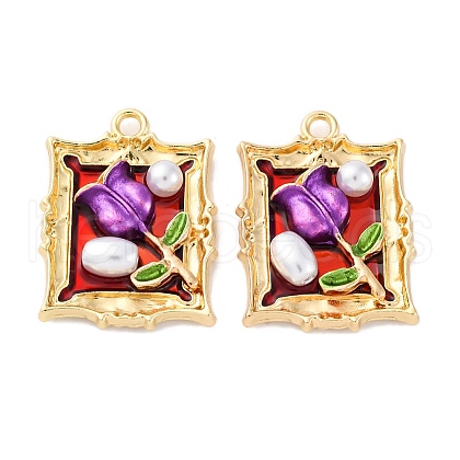Alloy Enamel Pendants FIND-M060-09C-G02-1