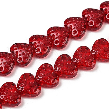 Transparent Glass Beads Strands GLAA-H038-01F-1