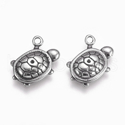 304 Stainless Steel Pendants STAS-O101-38AS-1