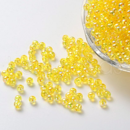 Eco-Friendly Transparent Acrylic Beads X-PL733-6-1