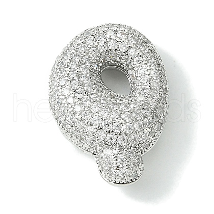 Rack Plating Brass Cubic Zirconia Pendants KK-S378-02P-Q-1
