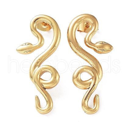 304 Stainless Steel Stud Earring EJEW-M231-02D-G-1