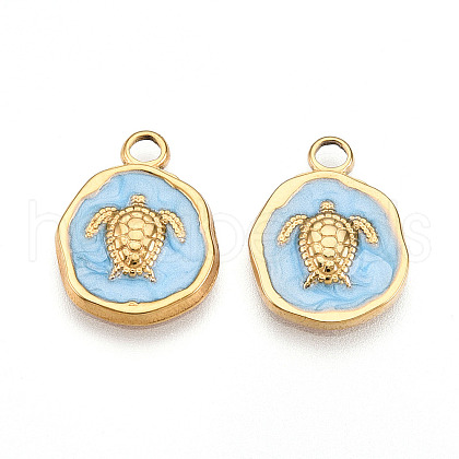 304 Stainless Steel Pendants X-STAS-N108-08B-G-1