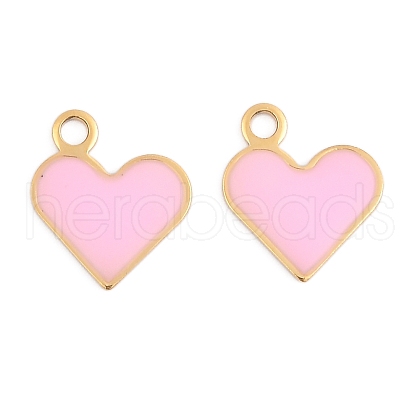 304 Stainless Steel Enamel Charms STAS-L022-483G-02-1