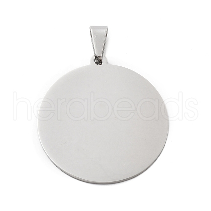304 Stainless Steel Pendants STAS-F313-15P-1