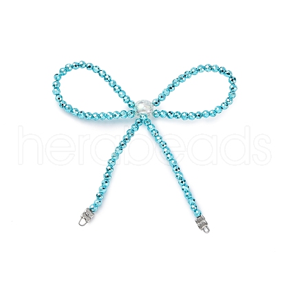 Alloy & Glass Bowknot Chandelier Component Links PALLOY-D360-01C-1