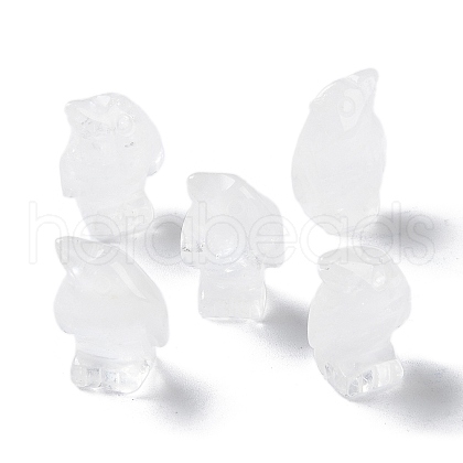 Natural Quartz Crystal Carved Healing Penguin Figurines G-B062-08F-1