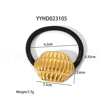 Stainless Steel Hair Tie Elastic Headband Black Hair Accessories YL7975-4-1