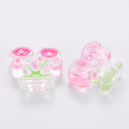 Transparent Acrylic Beads MACR-S374-04A-01-1