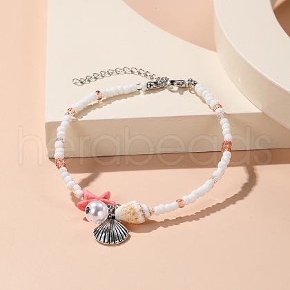 Bohemian Starfish & Shell Beaded Bracelets JD8912-2-1