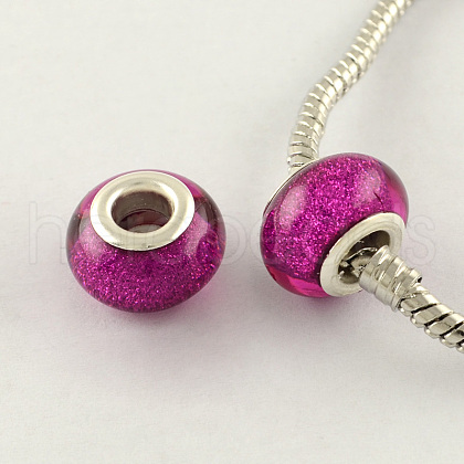 Large Hole Resin European Beads OPDL-R118-02B-1