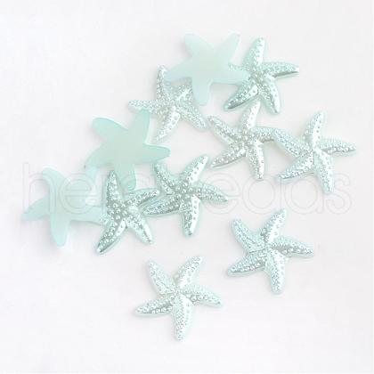 ABS Plastic Imitation Pearl Cabochons OACR-S006-Z12-1