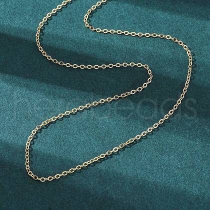 Brass Chain Necklacess KK-P205-01G-1