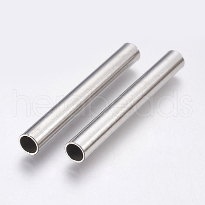 Non-Tarnish 304 Stainless Steel Tube Beads X-STAS-P196-20-1