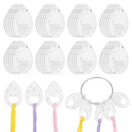 Olycraft 20Pcs Acrylic Floss Bobbin TOOL-OC0001-92C-1