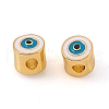 Brass Enamel Beads KK-G392-04G-2