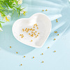 GOMAKERER 50Pcs Round 925 Sterling Silver Spacer Beads FIND-GO0002-64B-4