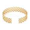 304 Stainless Steel Cuff Bangles for Women BJEW-K263-05G-13-3