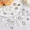 Olycraft 50Pcs 5 Styles 3-Hole Brass Buttons BUTT-OC0001-47P-5