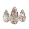 Natural Aqua Terra Jasper Pendants G-S328-003C-1