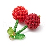 Glass Seed Beads Pendants PALLOY-MZ00406-4