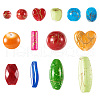 100G Opaque Imitation Gemstone Acrylic Beads MACR-TA0001-53-9