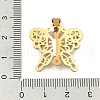 Ion Plating(IP) 304 Stainless Steel Pendant with Rhinestone STAS-H182-10G-3