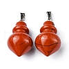 Natural Red Jasper Pendants G-G998-C06-2