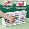 18 Grids PVC Plastic Inkpad Storage Box ODIS-WH0043-118B-5