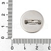 304 Stainless Steel Brooch Cabochon Settings STAS-E547-08D-P-4