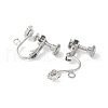 316 Surgical Stainless Steel Clip-on Earring Findings STAS-Z127-02P-2